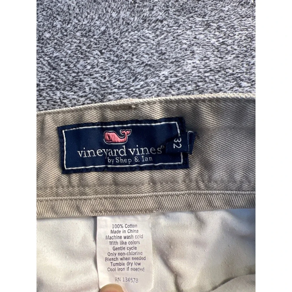 Vineyard Vines Mens Club Pant Khaki Chino Straight Leg Cotton Trousers 38x32